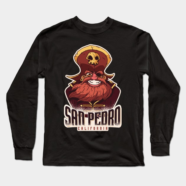 San Pedro Pirate Long Sleeve T-Shirt by madeinchorley